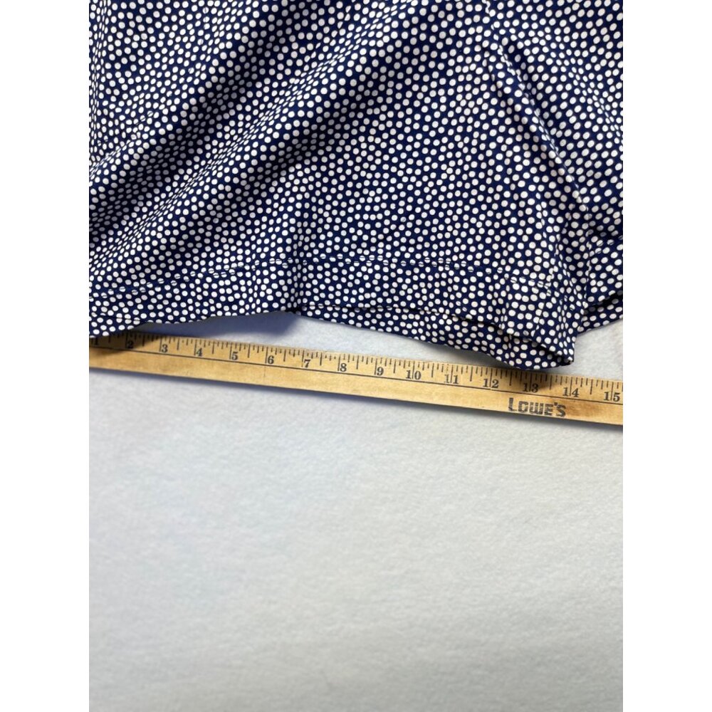 Carole Hochman Pajama Sleep Shorts Cotton Blue White Women's Size Medium - Picture 6 of 7
